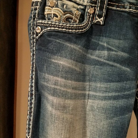 Blue Boot Cut Women's Jeans Size 26 Regular - Picture 3 of 6